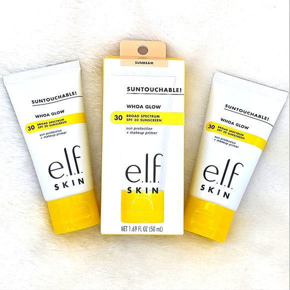 ELF Skincare 2 Pack Elf Skin Suntouchable Whoa Glow Broad Spectrum